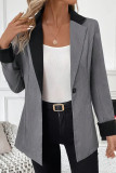 Contrasting suit jacket windbreaker