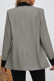 Contrasting suit jacket windbreaker