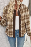 New Checkered Printed Long Sleeved Cardigan Jacket