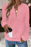 Solid Color Long Sleeved Loose Hoodie