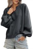 Lace Solid Color Loose Long Sleeved Sweatshirt