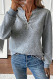 Solid Color Long Sleeved Loose Hoodie