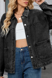 Retro Loose Denim Long Sleeved Jacket