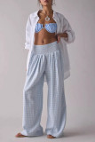 Retro High Elasticity Loose Straight Leg Pants