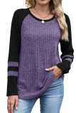 Autumn Round Neck Long Sleeved Knitted Sweater