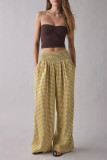 Retro High Elasticity Loose Straight Leg Pants