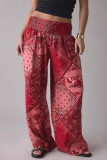 Retro High Elasticity Loose Straight Leg Pants