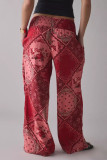 Retro High Elasticity Loose Straight Leg Pants