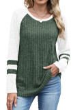 Autumn Round Neck Long Sleeved Knitted Sweater
