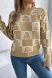 Halloween Round Neck Lantern Long Sleeved Sweater
