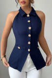 Summer Hanging Neck Sleeveless Cardigan Vest