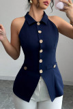 Summer Hanging Neck Sleeveless Cardigan Vest