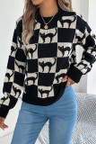 Halloween Round Neck Lantern Long Sleeved Sweater