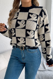 Halloween Round Neck Lantern Long Sleeved Sweater