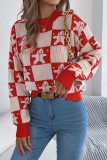 Christmas Snowman Printed Long Sleeved Sweater