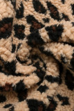 Leopard Print V-neck Sleeveless Vest Cardigan Jacket