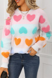 Valentine's Day Love Printed Round Neck Sweater