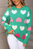 Valentine's Day Love Printed Round Neck Sweater