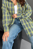 Retro Loose Long Sleeved Checkered Shirt