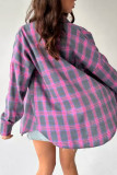 Retro Loose Long Sleeved Checkered Shirt