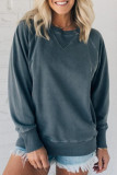 Solid Color Pocket Long Sleeved Loose Hoodie