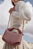 Solid Color Single Shoulder Crossbody Luxury Bag
