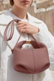 Solid Color Single Shoulder Crossbody Luxury Bag