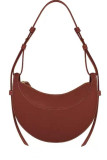 Solid Color Crescent Bag Single Shoulder Crossbody Bag