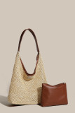 Vintage Woven Tote Bag Large Capacity Shoulder Bag