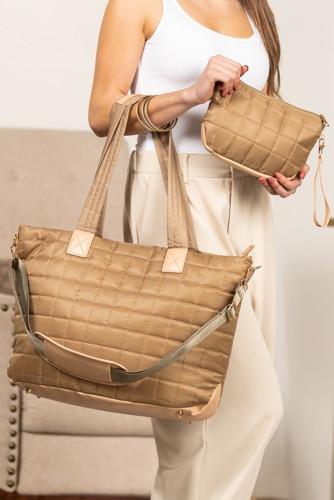 Solid Color Handbag Laptop Bag Zipper Fluffy Tote Bag