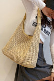 Vintage Woven Tote Bag Large Capacity Shoulder Bag
