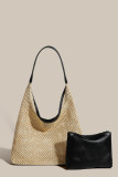 Vintage Woven Tote Bag Large Capacity Shoulder Bag