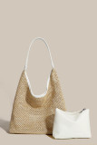 Vintage Woven Tote Bag Large Capacity Shoulder Bag