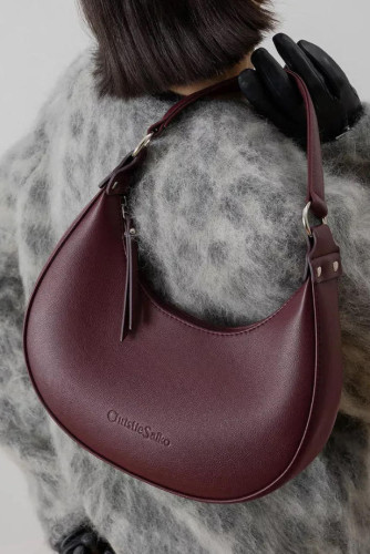 Solid Color Minimalist Handbag Shoulder Bag