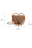 Ethnic Style Woven Single Shoulder Diagonal Cross Bag