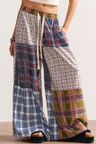 Vintage Bohemian High Waisted Printed Wide Leg Pants