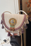 Ethnic Style Woven Single Shoulder Diagonal Cross Bag