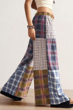 Vintage Bohemian High Waisted Printed Wide Leg Pants