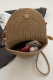 Ethnic Style Woven Single Shoulder Diagonal Cross Bag