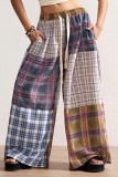 Vintage Bohemian High Waisted Printed Wide Leg Pants