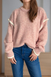 Round Neck Loose Versatile Thick Warm Pullover Sweater