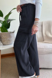 Solid Color Corduroy Loose Wide Leg Pants