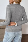 Retro Round Neck Loose Lace Long Sleeved Sweater