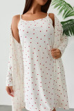 Love Printed Long Sleeved Pajamas Two-Piece Set