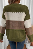 Round Neck Long Sleeved Loose Knit Sweater