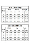 Striped Square Neck Long Sleeved Shirt Pants Two-Piece Set