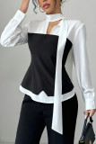 Butterfly Knot Simple Long Sleeved Shirt