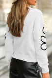 Flower Embroidery Round Neck Long Sleeved Knitted Sweater