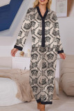 Leopard Print Zebra Print Shirt Pants Two-Piece Set Pajamas