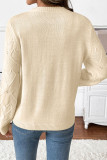 Love Round Neck Long Sleeved Knitted Sweater